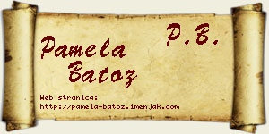 Pamela Batoz vizit kartica